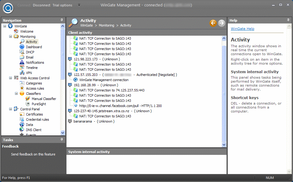 Proxy, Web Cache, Email server.