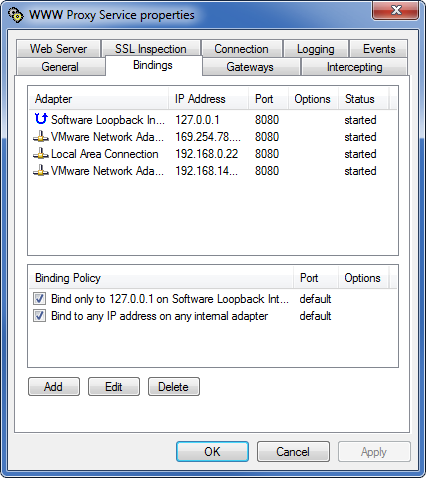 Service bindings Service bindings